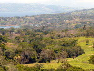 San Luis and the cove are seen here from La Tejona.